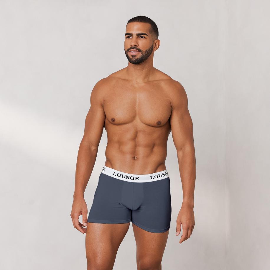 Everyday Herenboxershorts (3-Pack) Rookblauw L Blauw