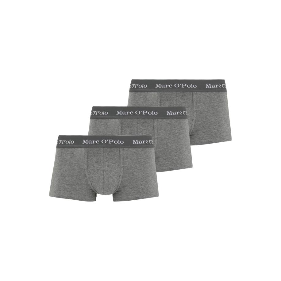 Marc OPolo Boxershorts Essentials grijs gemêleerd / wit Grijs