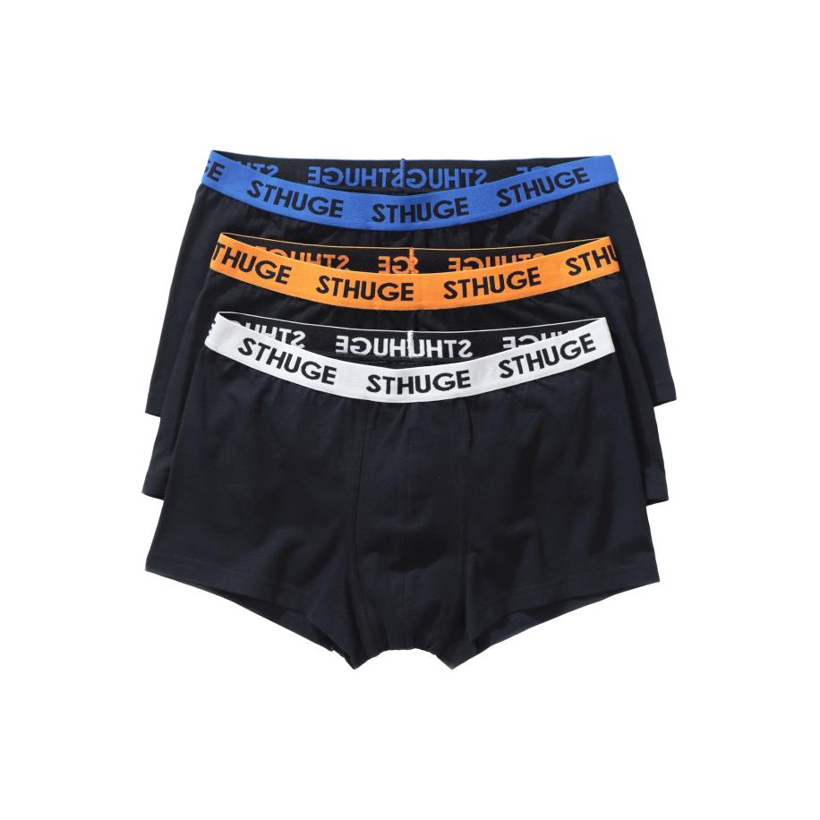 STHUGE STHUGE Boxershorts blauw / oranje / zwart / wit -
