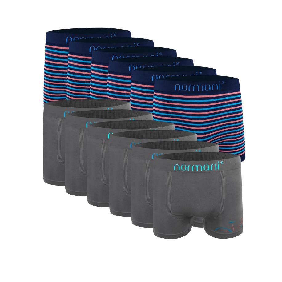 normani Boxershorts navy / azuur / antraciet / perzik Multicolor