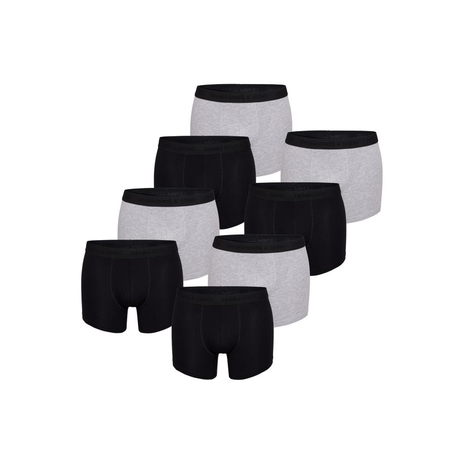 MG-1 MG-1 Boxershorts grijs gemêleerd / zwart -