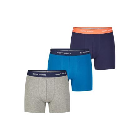 Happy Shorts Happy Shorts Boxershorts blauw / navy / grijs / oranje