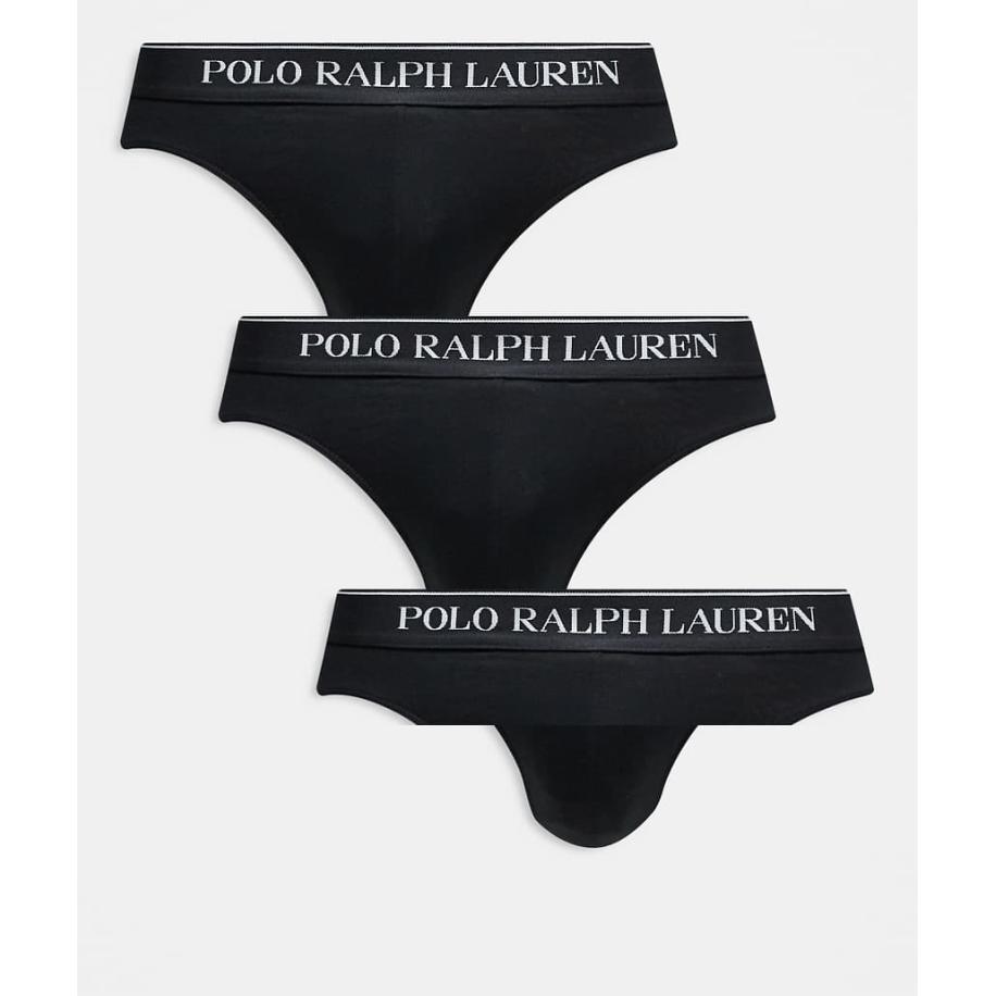 Polo Ralph Lauren - Set van 3 onderbroeken in zwart Zwart