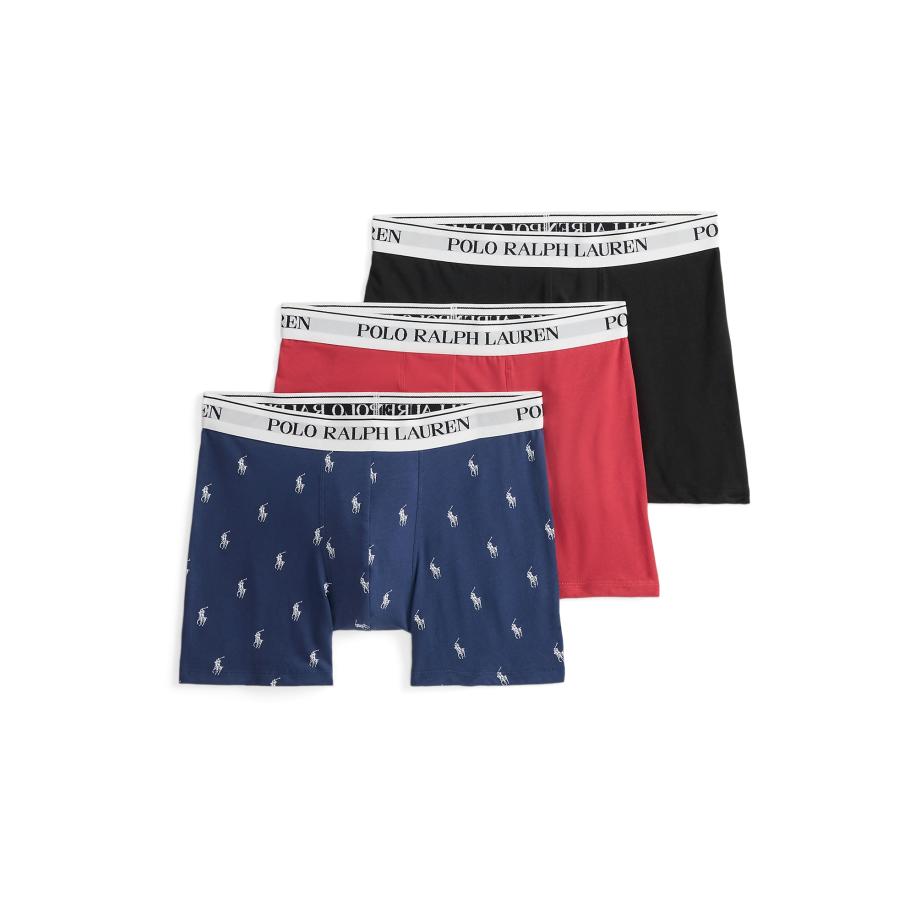 Polo Ralph Lauren Polo Ralph Lauren Boxershorts blauw / watermeloen rood / zwart / wit -