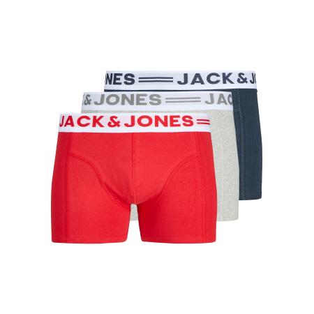 Jack & Jones JACK & JONES Boxershorts SENSE navy / lichtgrijs / rood / wit