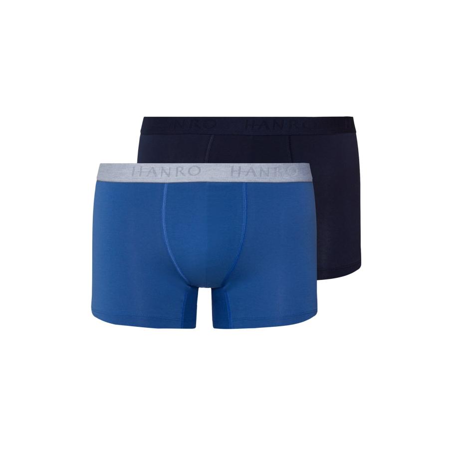 Hanro Hanro Boxershorts Essentials blauw / zwart -