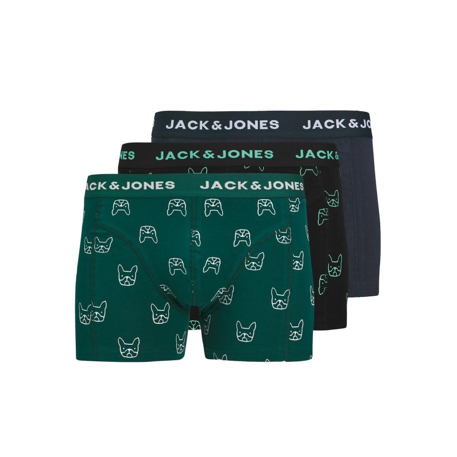 Jack & Jones JACK & JONES Boxershorts JACDENIM DOG navy / donkergroen / zwart / wit -