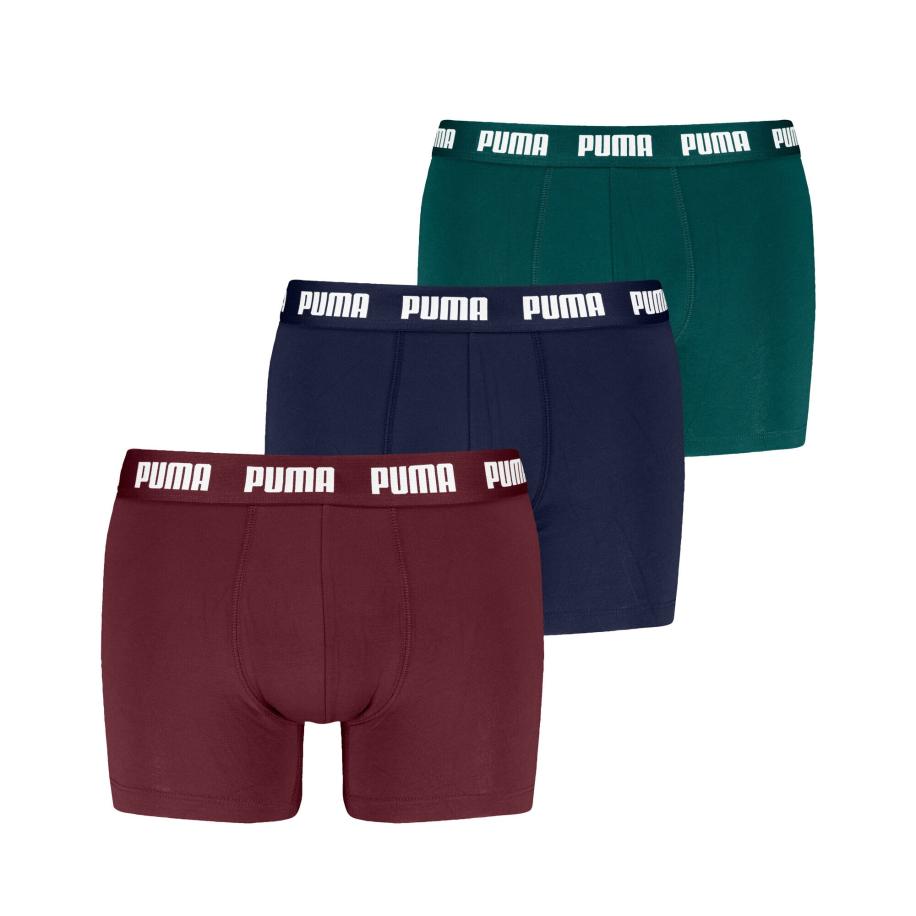 Puma PUMA Boxershorts donkerblauw / spar / bourgogne / wit -