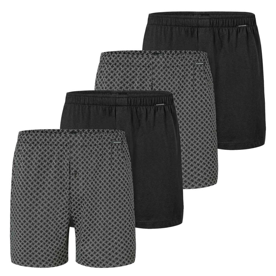 Schiesser SCHIESSER Boxershorts grijs / zwart -