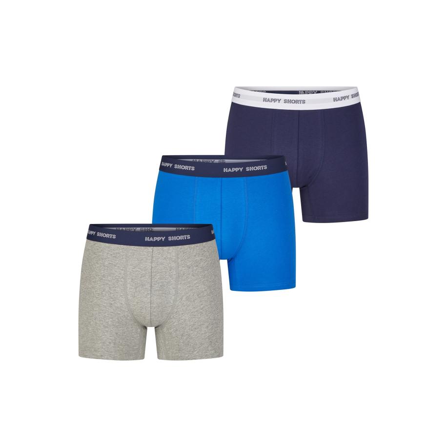 Happy Shorts Happy Shorts Boxershorts Jersey navy / royal blue/koningsblauw / grijs gemêleerd -