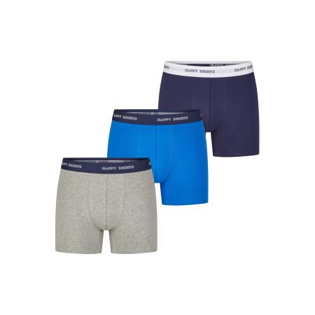 Happy Shorts Happy Shorts Boxershorts Jersey navy / royal blue/koningsblauw / grijs gemêleerd