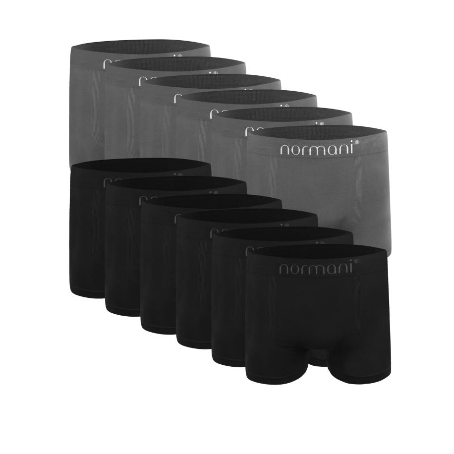 normani Boxershorts grijs / zwart / wit Zwart