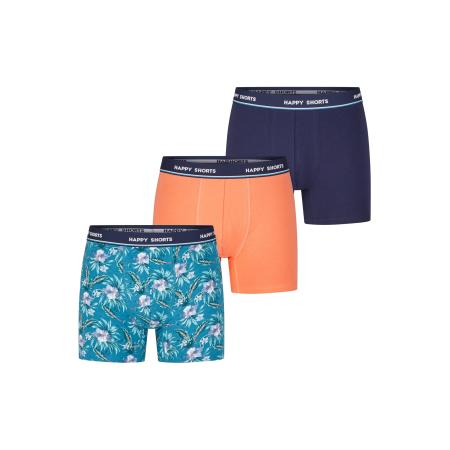Happy Shorts Happy Shorts Boxershorts Jersey navy / lichtblauw / oranje