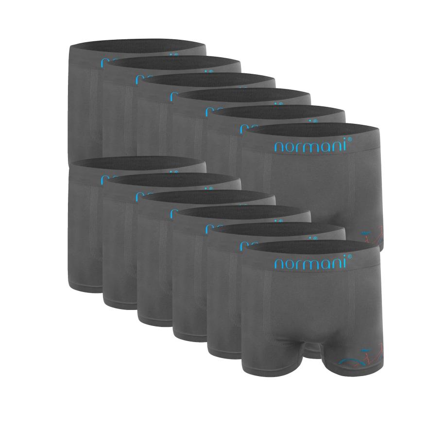 normani Boxershorts turquoise / antraciet Grijs
