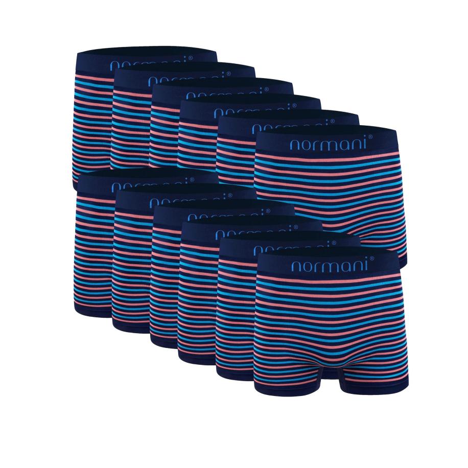 normani Boxershorts blauw / rood Blauw
