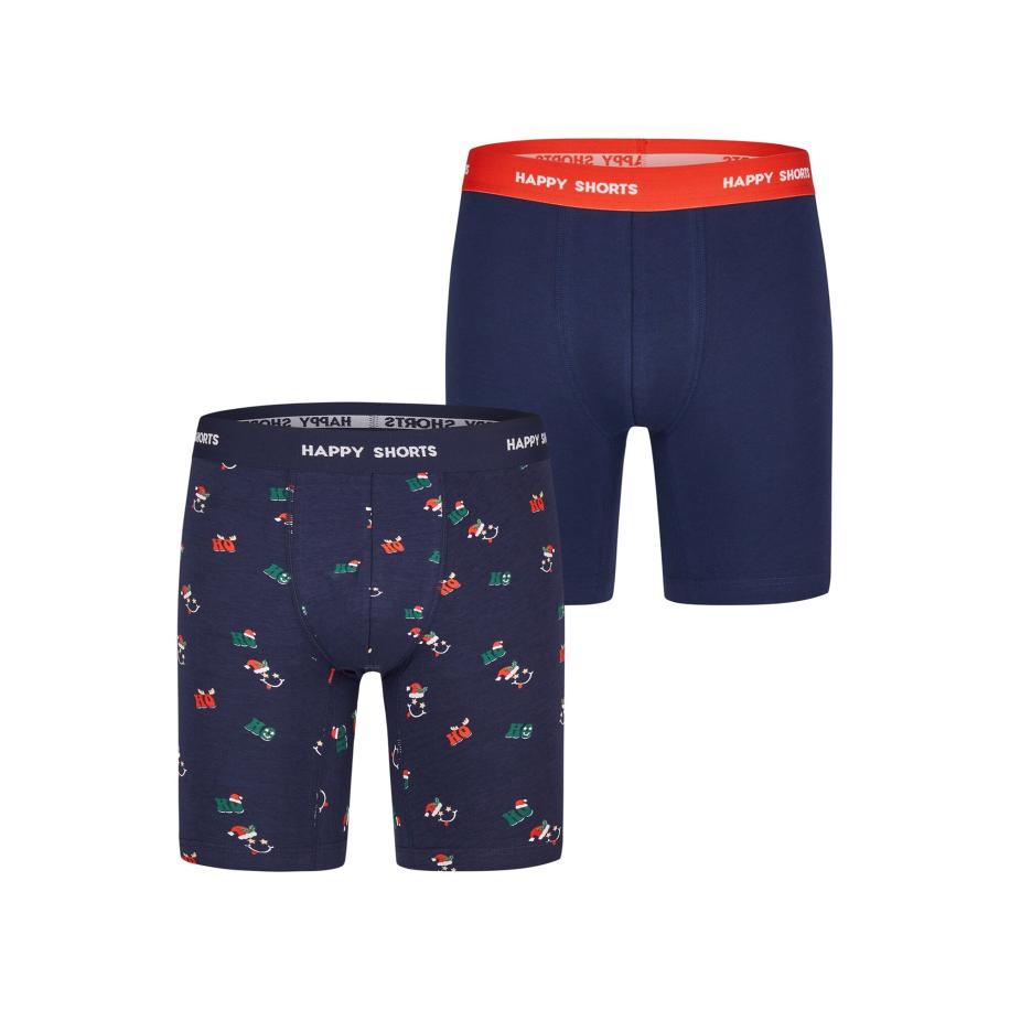 Happy Shorts Happy Shorts Boxershorts XMAS Boxer Briefs donkerblauw -