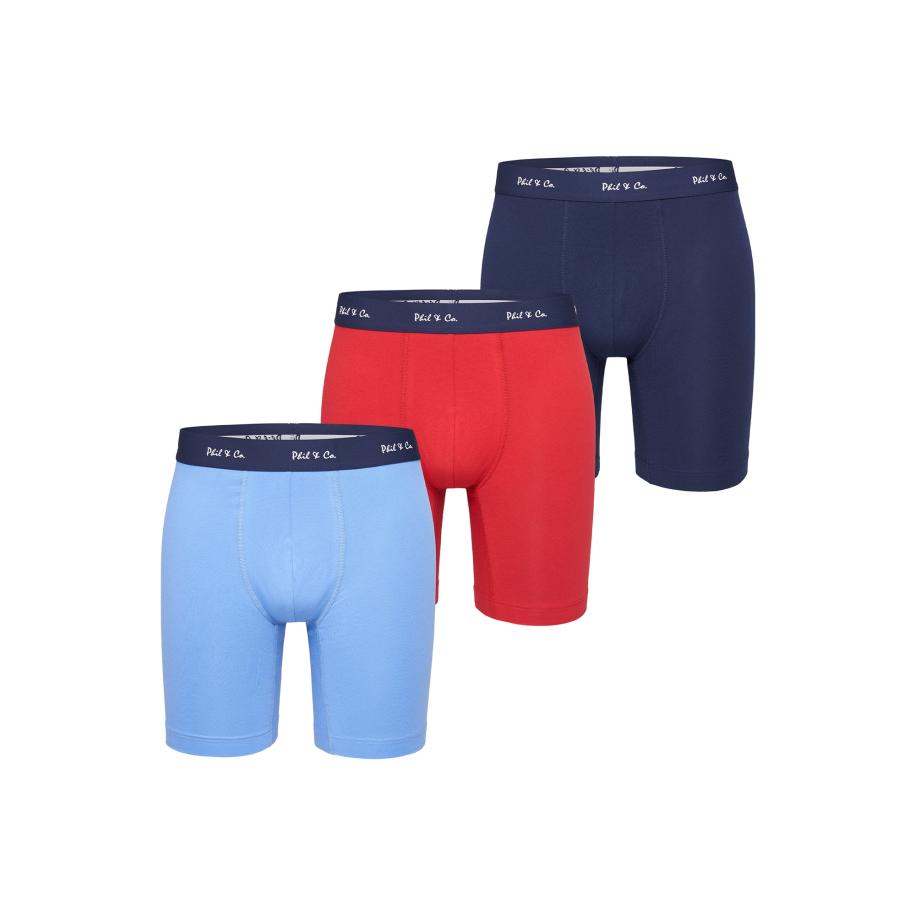 Phil & Co. Berlin Phil & Co. Berlin Boxershorts lichtblauw / donkerblauw / rood -