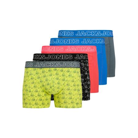 Jack & Jones JACK & JONES Boxershorts JACCapri Skull lichtblauw / geel / grijs / lichtrood / zwart