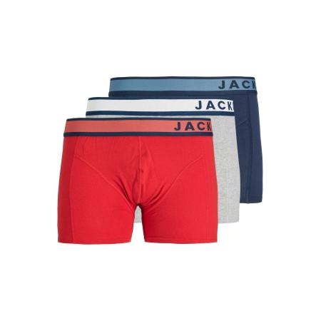 Jack & Jones JACK & JONES Boxershorts JACDENVER marine / lichtgrijs / grijs gemêleerd / donkerrood