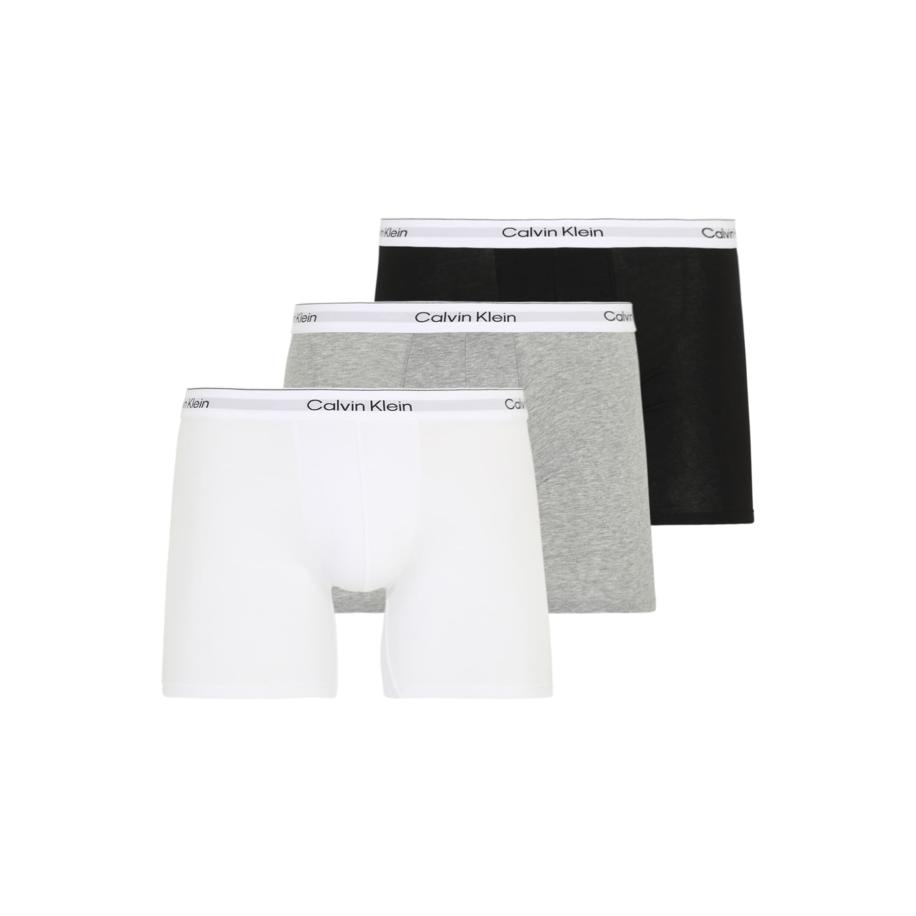 Calvin Klein Calvin Klein Underwear Boxershorts stone grey / zwart / wit -