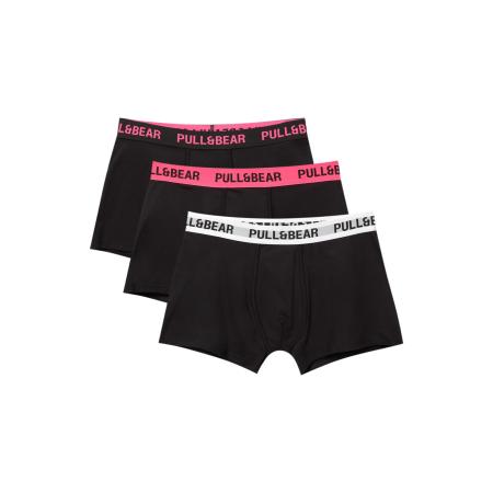 Pull&Bear Pull&Bear Boxershorts grijs / magenta / zwart / wit