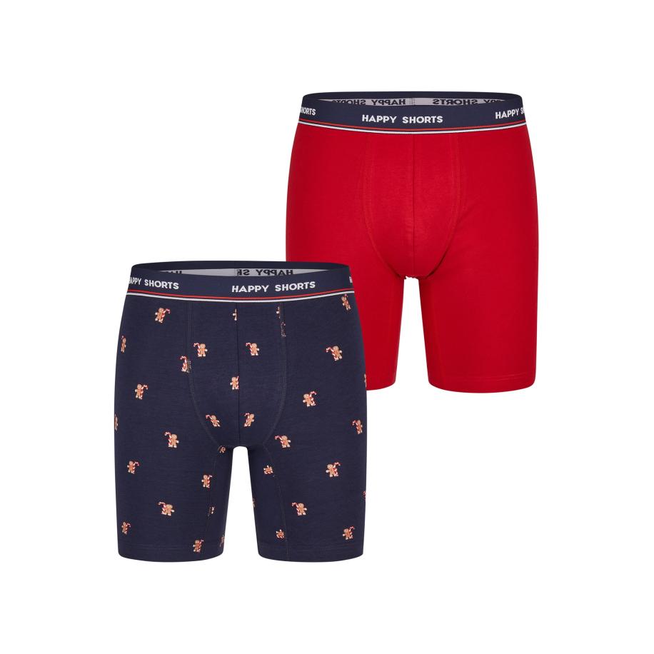Happy Shorts Happy Shorts Boxershorts XMAS Boxer Briefs donkerblauw / knalrood -