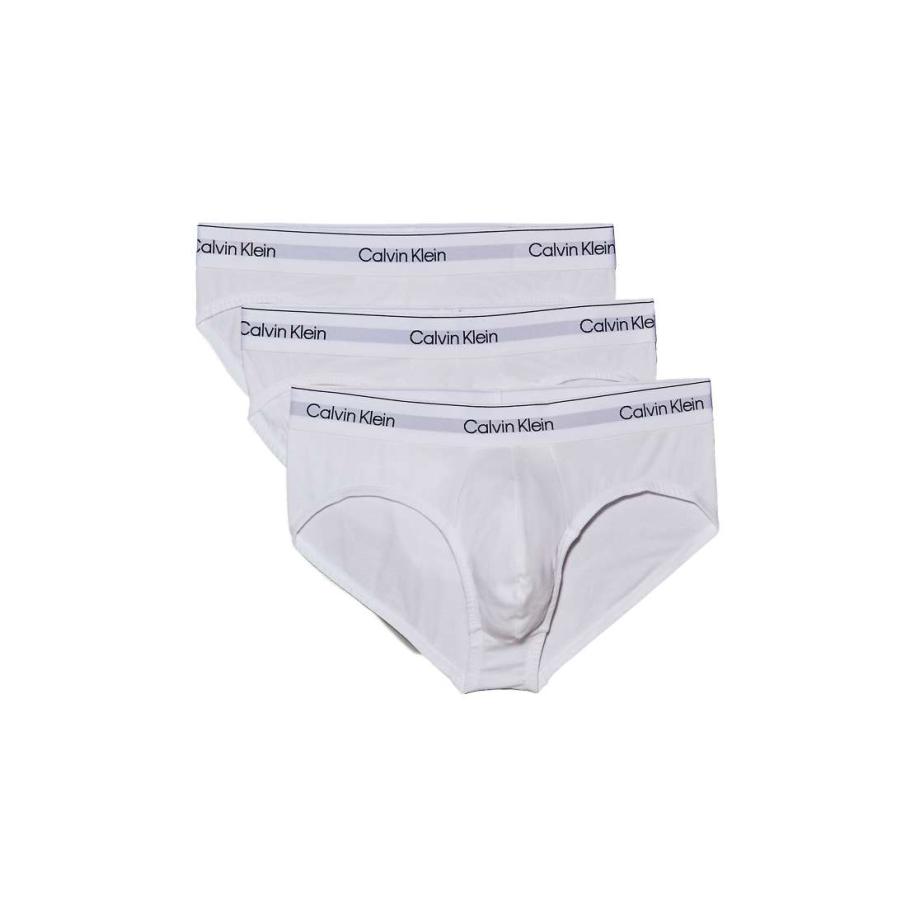 Calvin Klein - Icon - Cotton Stretch - Set van 3 katoenen boxershorts in wit Wit