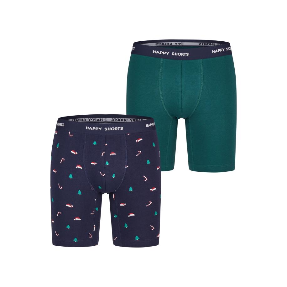 Happy Shorts Happy Shorts Boxershorts XMAS Boxer Briefs donkerblauw / petrol -