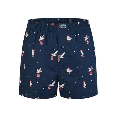 Happy Shorts Happy Shorts Boxershorts Christmas donkerblauw / knalrood / wit