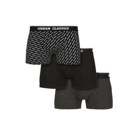 Urban Classics Urban Classics Boxershorts donkergrijs / zwart / wit