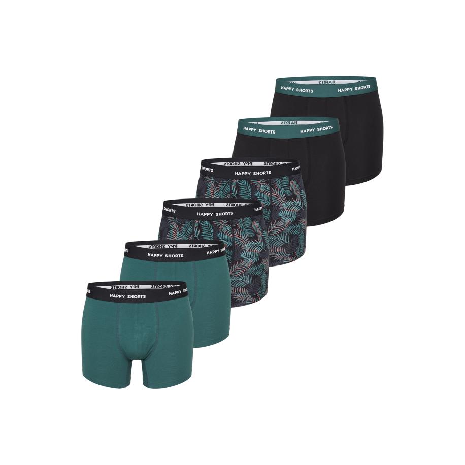 Happy Shorts Happy Shorts Boxershorts groen / zwart / wit -