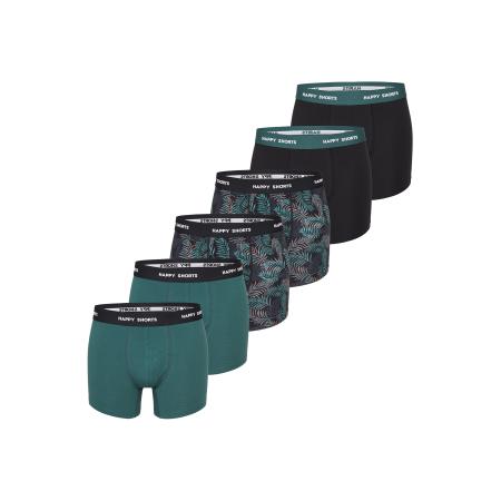 Happy Shorts Happy Shorts Boxershorts groen / zwart / wit