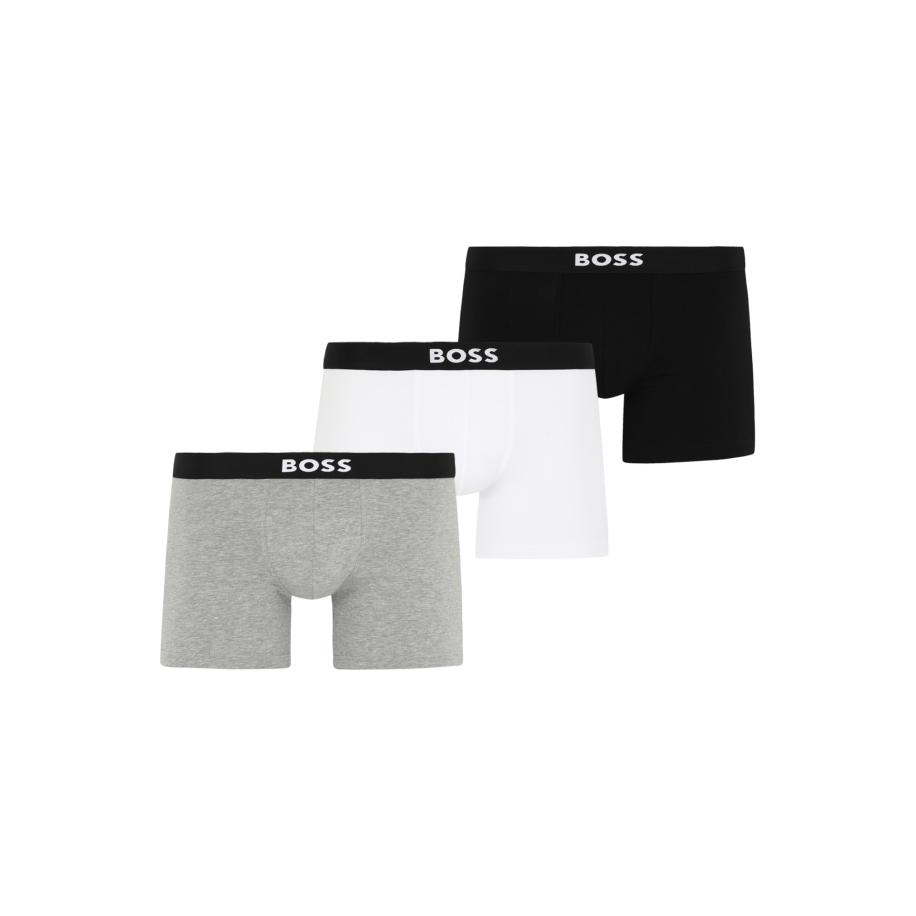 Hugo Boss BOSS Boxershorts lichtgrijs / zwart / wit -