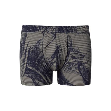Hanro Hanro Boxershorts Fancy Micro donkerbeige / donkerblauw