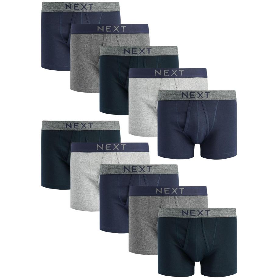 Next Next Boxershorts marine / navy / lichtgrijs / grijs gemêleerd / zwart -
