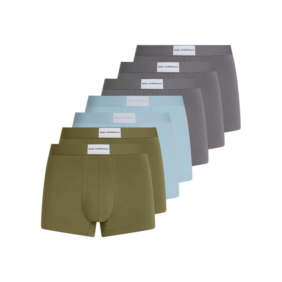Karl Lagerfeld Karl Lagerfeld Boxershorts lichtblauw / grijs / olijfgroen -