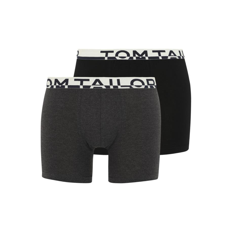 Tom Tailor TOM TAILOR Boxershorts donkergrijs / zwart / wit -