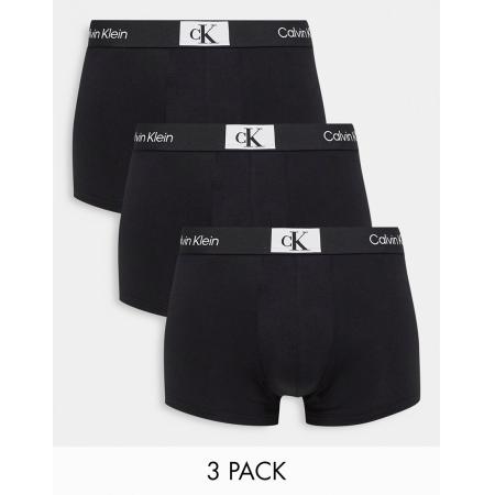Calvin Klein - CK96 - Set van 3 katoenen boxershorts in zwart