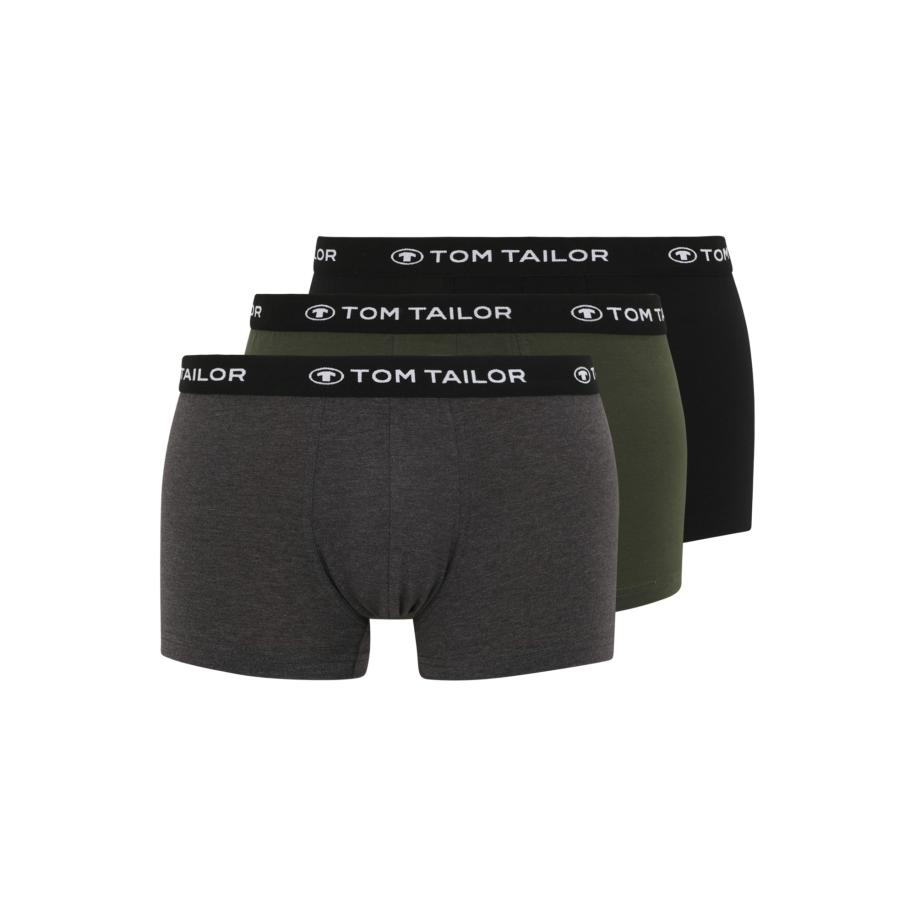 Tom Tailor TOM TAILOR Boxershorts grijs gemêleerd / kaki / zwart / wit -