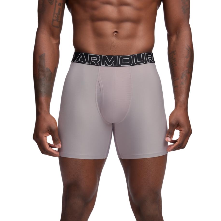 Under Armour Performance Tech™ Boxerjock® Herenondergoed - 15 cm - Set van 3 Grijs Dawn / Silica Groente / Downpour Grijs XXL Grijs