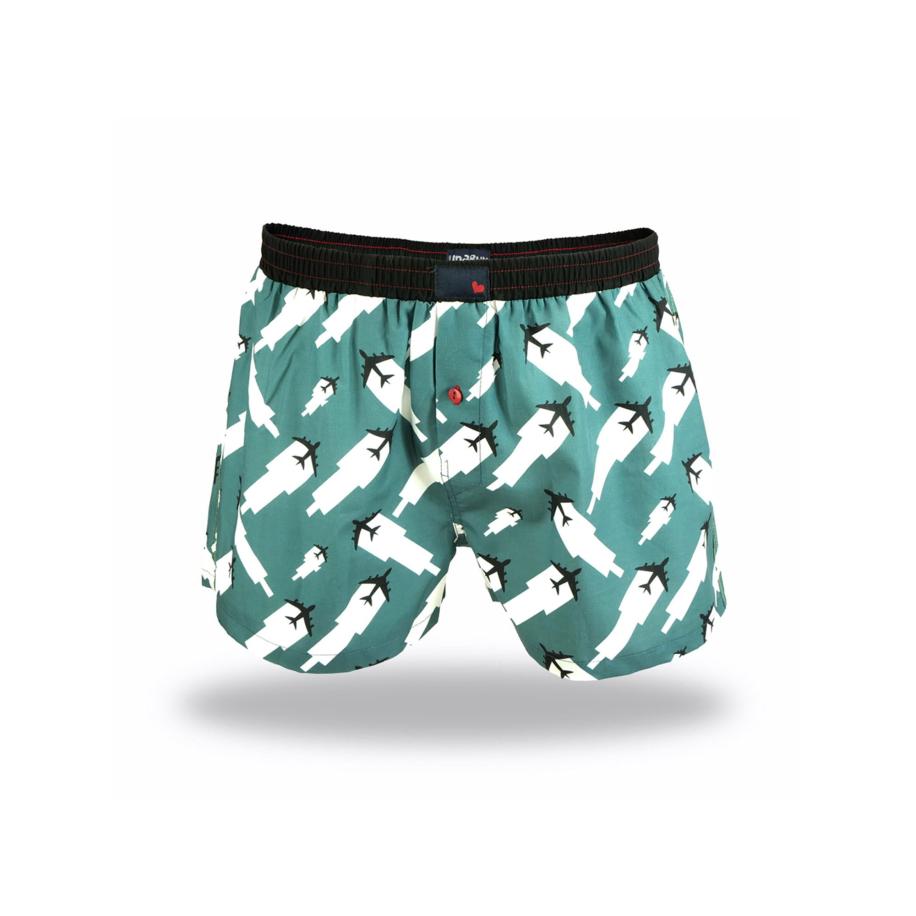 UnaBux UNABUX Boxershorts Prints groen / wit -