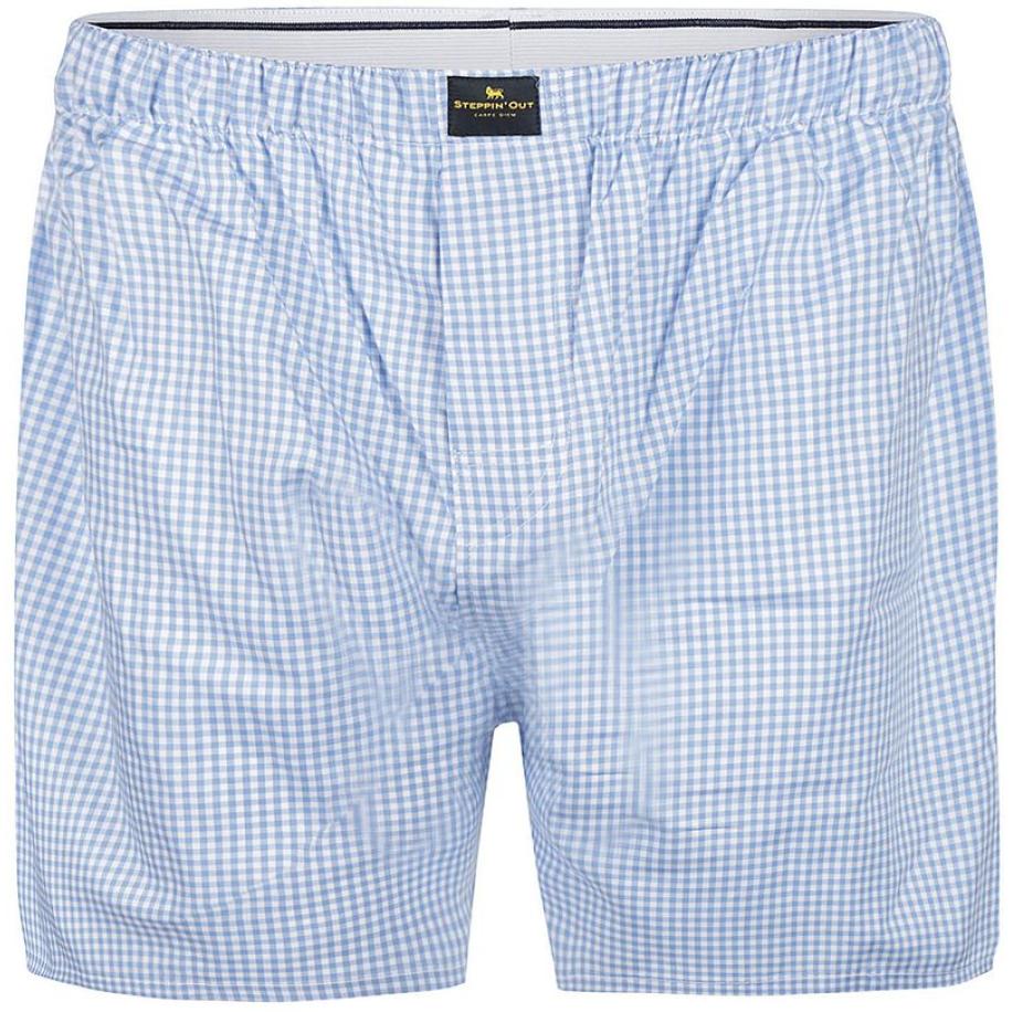 Steppin' Out Boxer Vichy Blauw Blauw