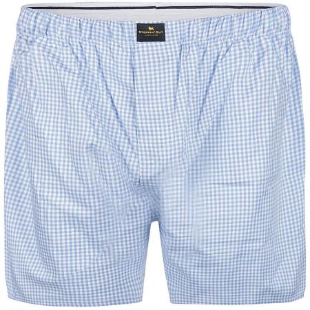 Steppin' Out Boxer Vichy Blauw