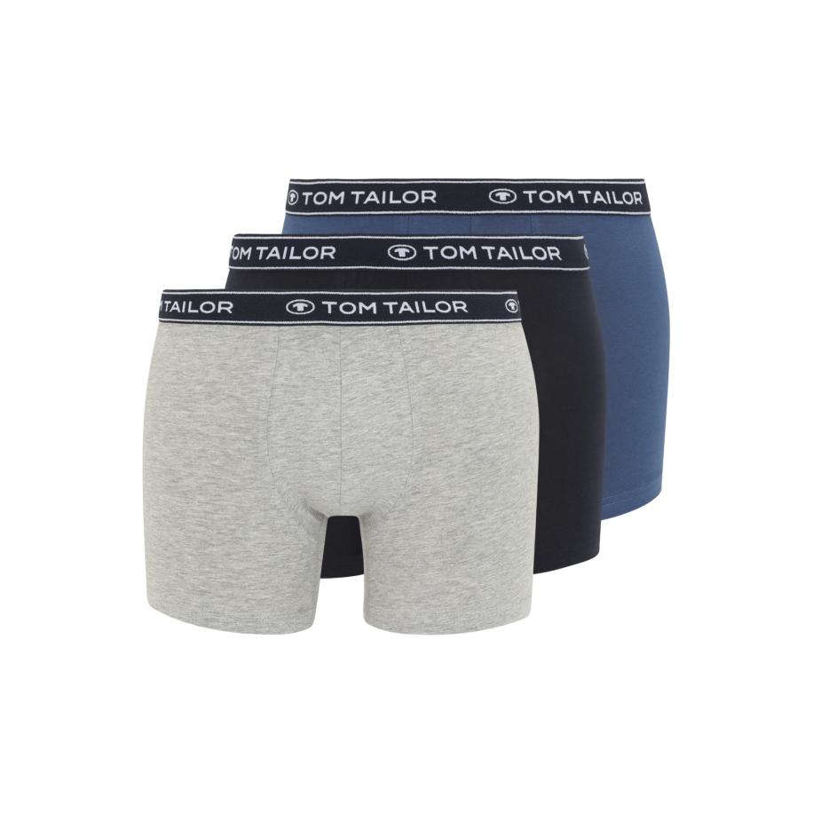 Tom Tailor TOM TAILOR Boxershorts blauw / donkerblauw / grijs gemêleerd / zwart / wit -