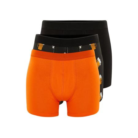 Trendyol Trendyol Boxershorts oranje / kreeft / zwart / wit