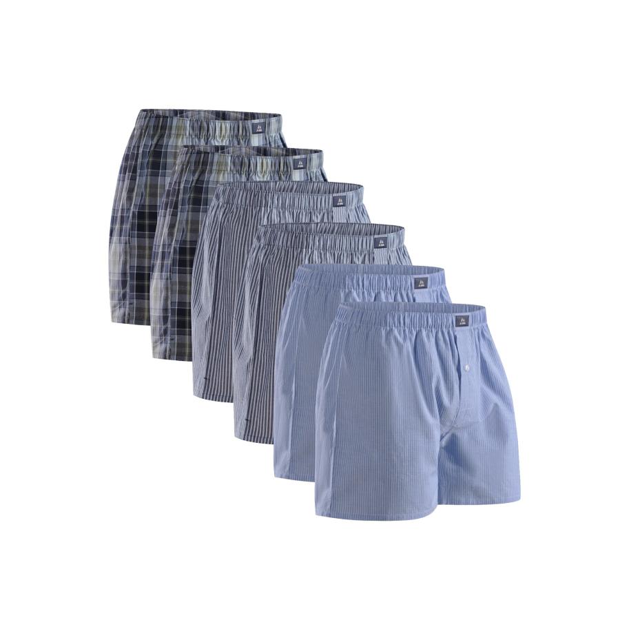 DANISH ENDURANCE DANISH ENDURANCE Boxershorts navy / lichtblauw / olijfgroen / wit -