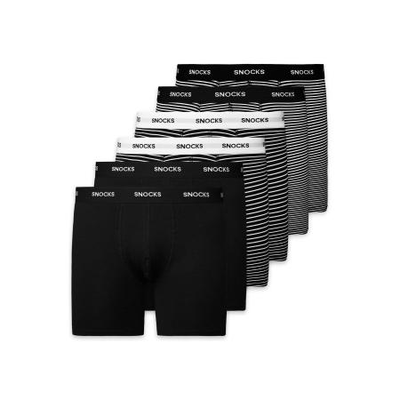 SNOCKS SNOCKS Boxershorts zwart / wit