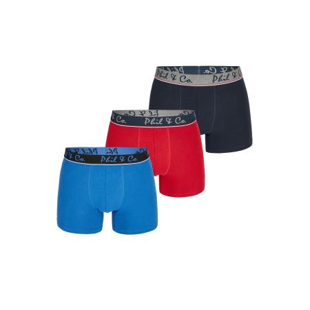 Phil & Co. Berlin Phil & Co. Berlin Boxershorts Jersey Core blauw / donkerblauw / knalrood