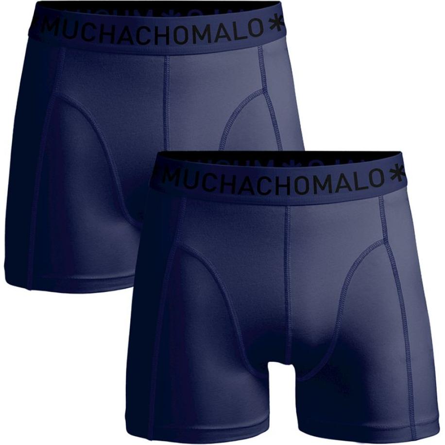 Muchachomalo Boxershorts Microfiber 2-Pack Navy Blauw