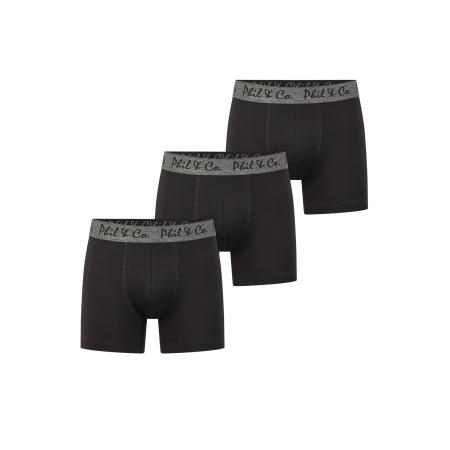 Phil & Co. Berlin Phil & Co. Berlin Boxershorts Jersey Core zwart